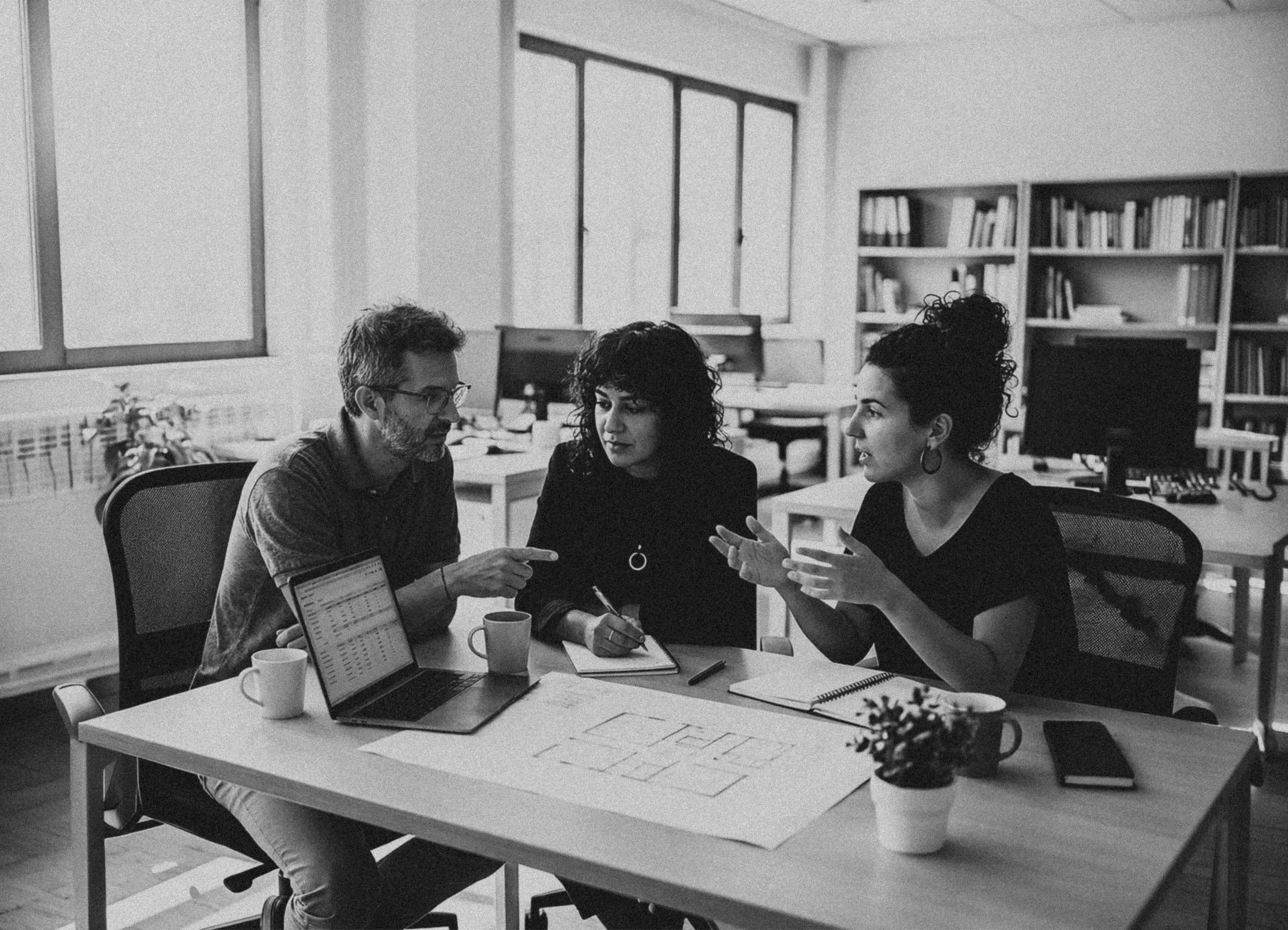 A team of passionate creatives working on a project.